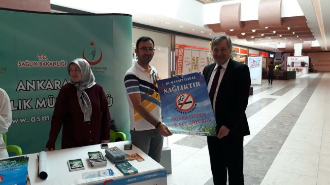 Ankara İl Sağlık Müdürlüğü Dünya Tütünsüz Günü Etkinliği Gerçekleştirildi.